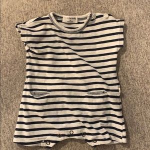 Newborn striped onesie